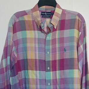 Polo Ralph Lauren Button Down Shirt Size XL EUC